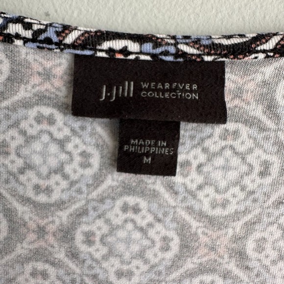 J.Jill Wearever‎ Collection Geometric Ladies Casual Career Tunic Top, M - Picture 3 of 6